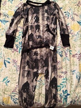 RSR Bamboo Black & Gray Hockey Print